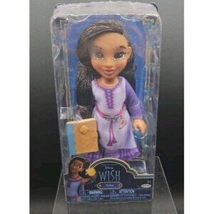 Disney Wish Asha Doll 6-Inch Collectible Toy With Book Accessory Ages 3+